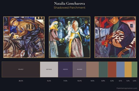 Natalia Goncharova Palette 7 - Shadowed Parchment