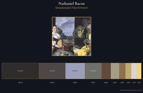 Nathaniel Bacon Palette 1 - Shadowed Parchment