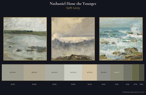 Nathaniel Hone the Younger Palette 1 - Soft Ivory