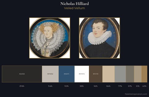 Nicholas Hilliard Palette 1 - Veiled Vellum