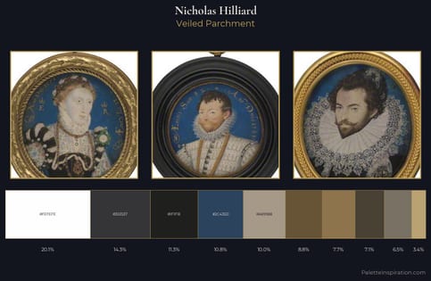 Nicholas Hilliard Palette 3 - Veiled Parchment