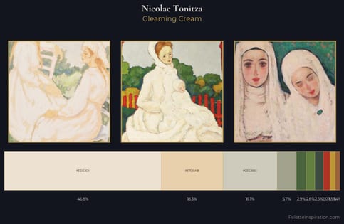 Nicolae Tonitza Palette 4 - Gleaming Cream