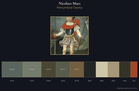 Nicolaes Maes Palette 3 - Penumbral Tawny