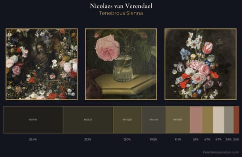 Nicolaes van Verendael Palette 1 - Tenebrous Sienna