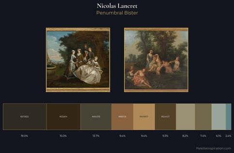 Nicolas Lancret Palette 2 - Penumbral Bister