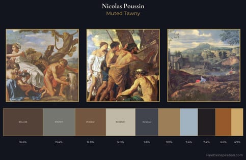 Nicolas Poussin Palette 4 - Muted Tawny
