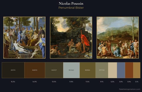 Nicolas Poussin Palette 7 - Penumbral Bister