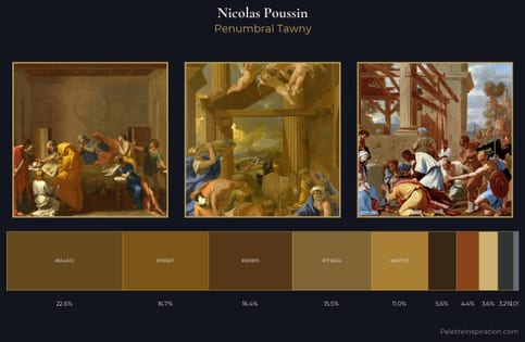 Nicolas Poussin Palette 11 - Penumbral Tawny