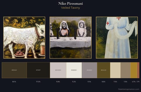 Niko Pirosmani Palette 1 - Veiled Tawny