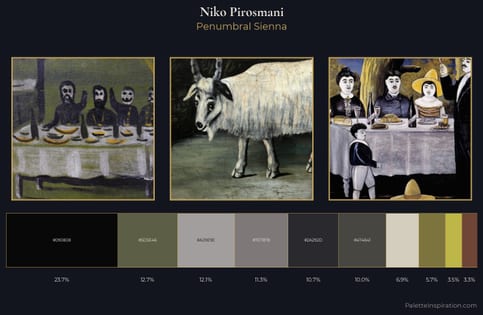 Niko Pirosmani Palette 7 - Penumbral Sienna