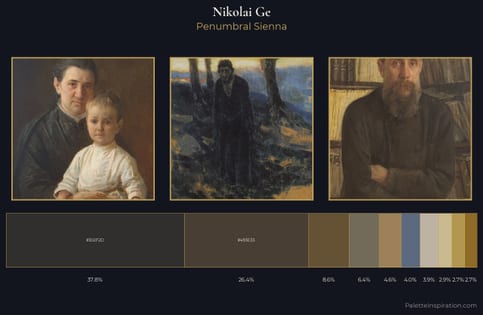 Nikolai Ge Palette 4 - Penumbral Sienna