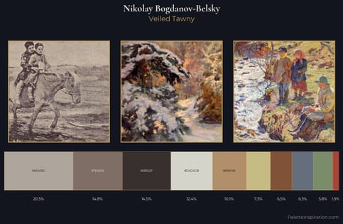 Nikolay Bogdanov-Belsky Palette 2 - Veiled Tawny