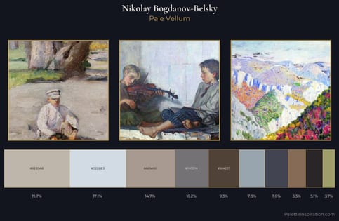 Nikolay Bogdanov-Belsky Palette 3 - Pale Vellum