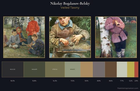 Nikolay Bogdanov-Belsky Palette 12 - Veiled Tawny