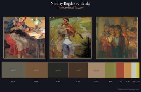 Nikolay Bogdanov-Belsky Palette 13 - Penumbral Tawny