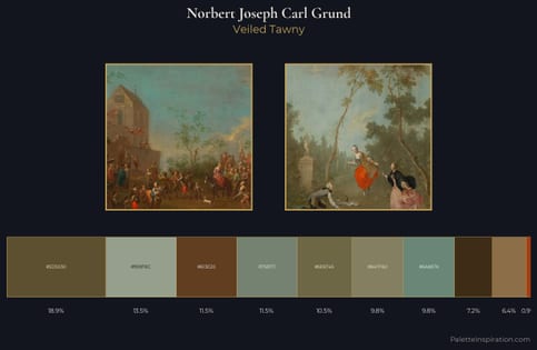 Norbert Joseph Carl Grund Palette 1 - Veiled Tawny