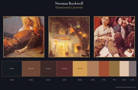 Norman Rockwell Palette 8 - Shadowed Caramel