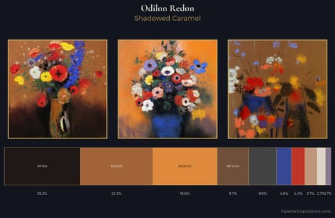 Odilon Redon Palette 12 - Shadowed Caramel