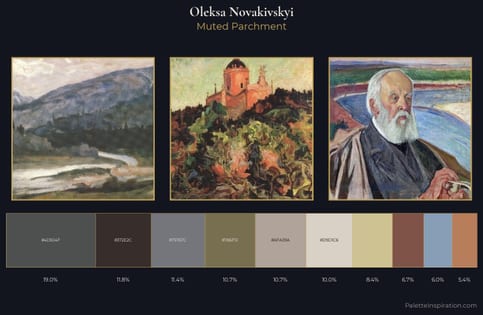 Oleksa Novakivskyi Palette 4 - Muted Parchment