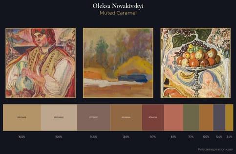 Oleksa Novakivskyi Palette 7 - Muted Caramel