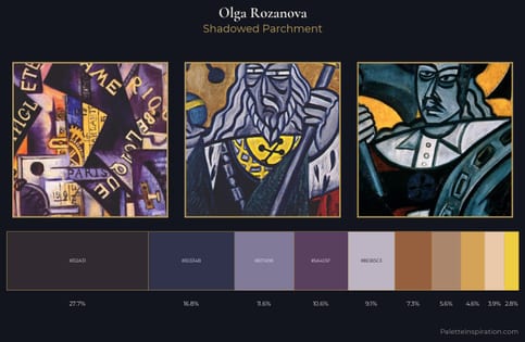 Olga Rozanova Palette 2 - Shadowed Parchment