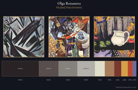 Olga Rozanova Palette 3 - Muted Parchment