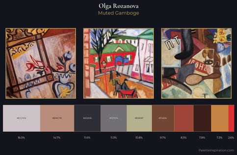 Olga Rozanova Palette 5 - Muted Gamboge