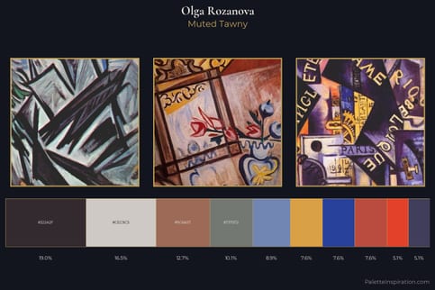 Olga Rozanova Master Palette - Muted Tawny