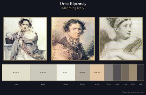 Orest Kiprensky Palette 1 - Gleaming Ivory
