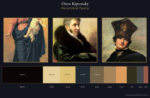 Orest Kiprensky Palette 10 - Penumbral Tawny