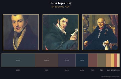 Orest Kiprensky Palette 12 - Shadowed Ash