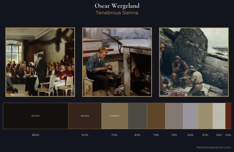 Oscar Wergeland Palette 3 - Tenebrous Sienna