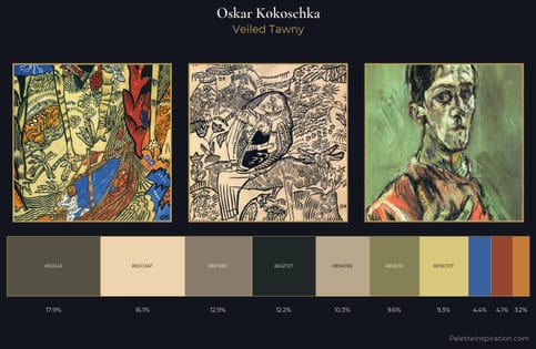 Oskar Kokoschka Palette 5 - Veiled Tawny