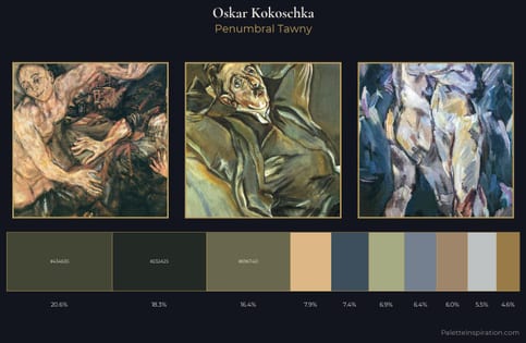 Oskar Kokoschka Palette 6 - Penumbral Tawny