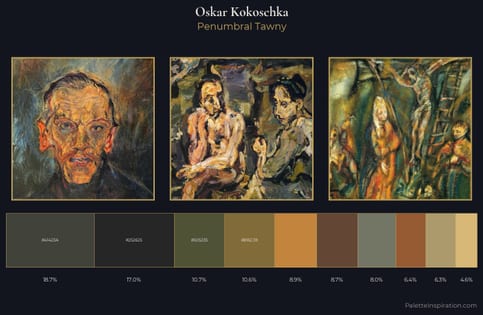 Oskar Kokoschka Palette 8 - Penumbral Tawny