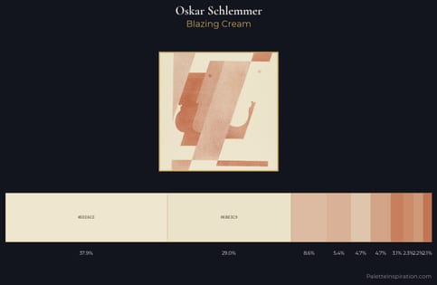 Oskar Schlemmer Palette 1 - Blazing Cream