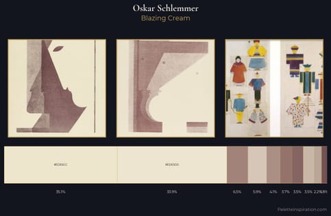 Oskar Schlemmer Palette 3 - Blazing Cream