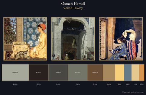 Osman Hamdi Palette 1 - Veiled Tawny