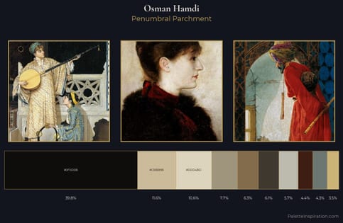 Osman Hamdi Palette 4 - Penumbral Parchment