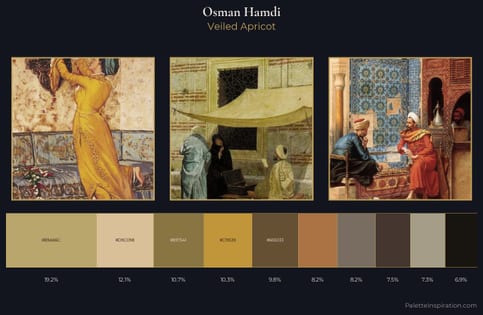 Osman Hamdi Palette 5 - Veiled Apricot