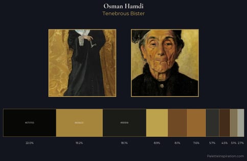 Osman Hamdi Palette 6 - Tenebrous Bister