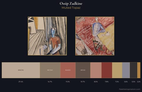 Ossip Zadkine Palette 4 - Muted Topaz