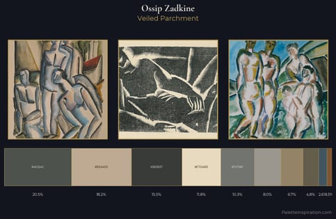 Ossip Zadkine Palette 5 - Veiled Parchment