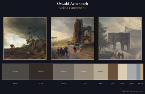 Oswald Achenbach Palette 3 - Veiled Parchment