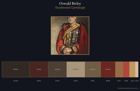 Oswald Birley Palette 1 - Shadowed Gamboge