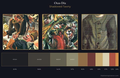 Otto Dix Palette 6 - Shadowed Tawny