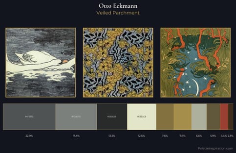 Otto Eckmann Palette 5 - Veiled Parchment