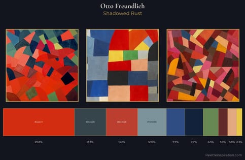 Otto Freundlich Palette 5 - Shadowed Rust