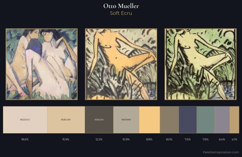 Otto Mueller Palette 1 - Soft Ecru