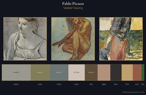 Pablo Picasso Palette 8 - Veiled Tawny